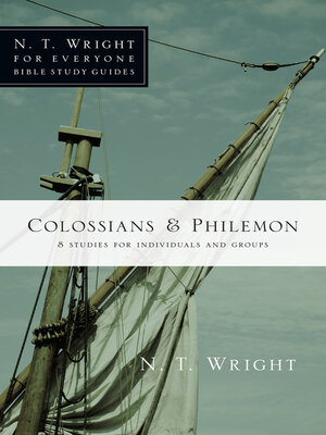 cover image of Colossians & Philemon